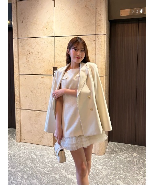 ワンピース Roxanne Layered Tulle Mini Dressの画像