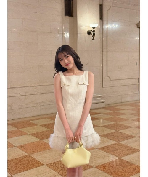 ワンピース Roxanne Layered Tulle Mini Dressの画像