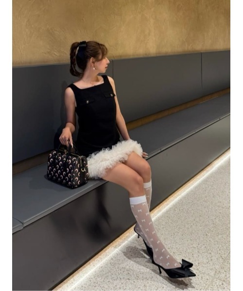 ワンピース Roxanne Layered Tulle Mini Dressの画像