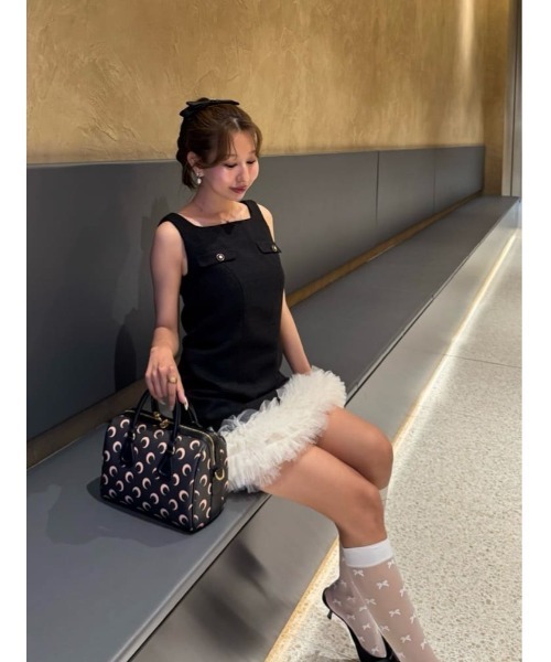 ワンピース Roxanne Layered Tulle Mini Dressの画像