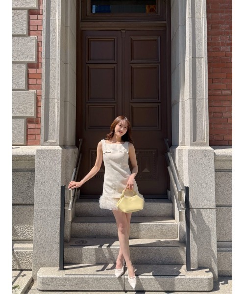 ワンピース Roxanne Layered Tulle Mini Dressの画像