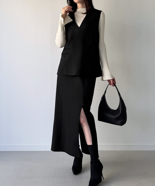 JUNOAH（ジュノア） セットアップ MEDIUM ブラック レディース