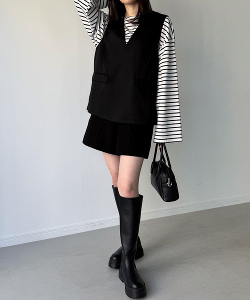 JUNOAH（ジュノア） セットアップ MEDIUM ブラック レディース