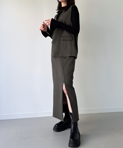 JUNOAH（ジュノア） セットアップ MEDIUM ブラック レディース