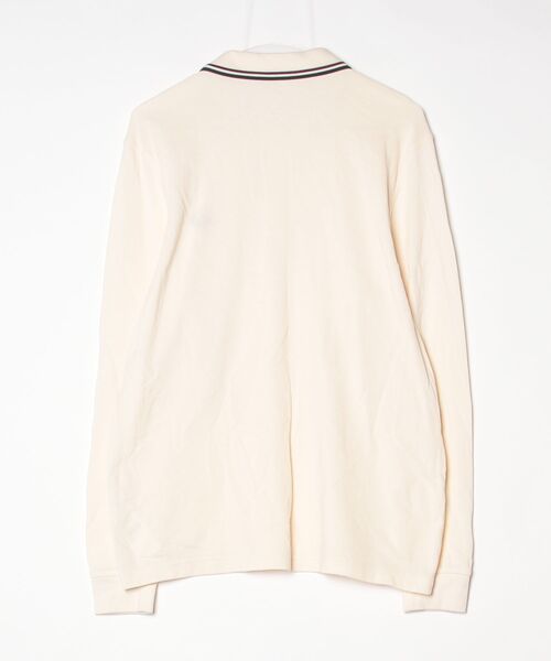 FRED PERRY（フレッドペリー） 長袖ポロシャツ L ホワイト メンズ