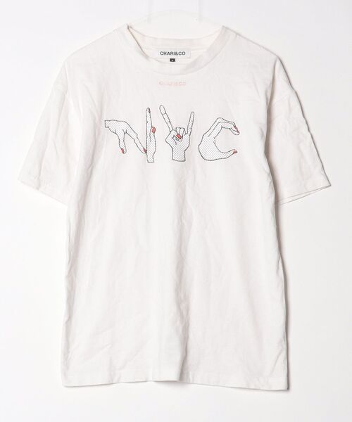 「CHARI&CO」 半袖Tシャツ S ホワイト レディース | CHARI&CO