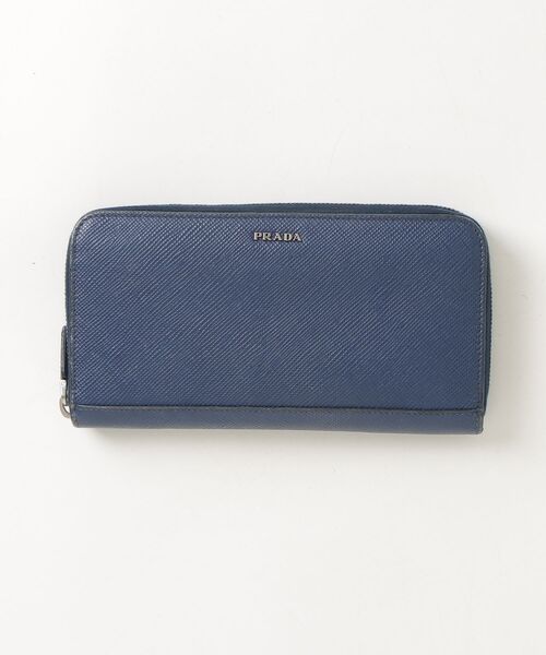 PRADA サフィアーノレザー 長財布 ブルー PRADA（プラダ） サフィアーノレザー 長財布 - ブルー レディース