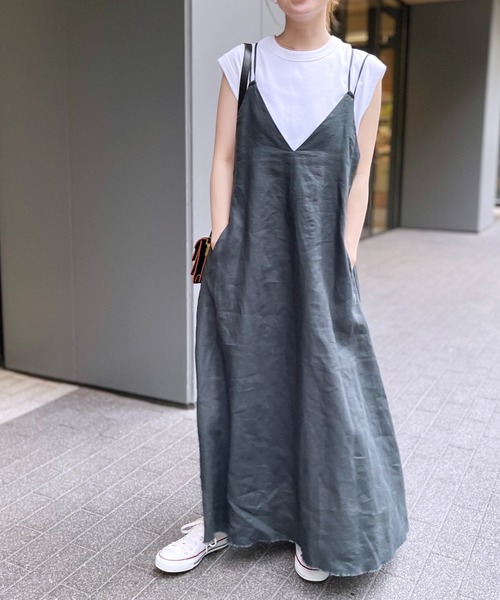「Spick & Span」 サロペットスカート 38 グリーン レディース_画像4