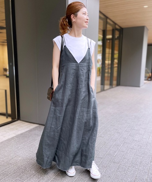 「Spick & Span」 サロペットスカート 38 グリーン レディース_画像5