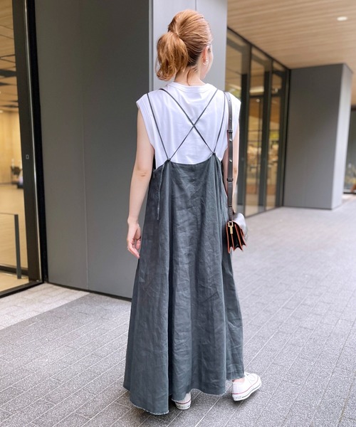 「Spick & Span」 サロペットスカート 38 グリーン レディース_画像7