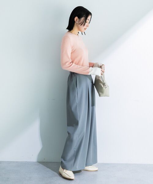 「Green Parks」 スラックス FREE ライトベージュ レディース_画像6