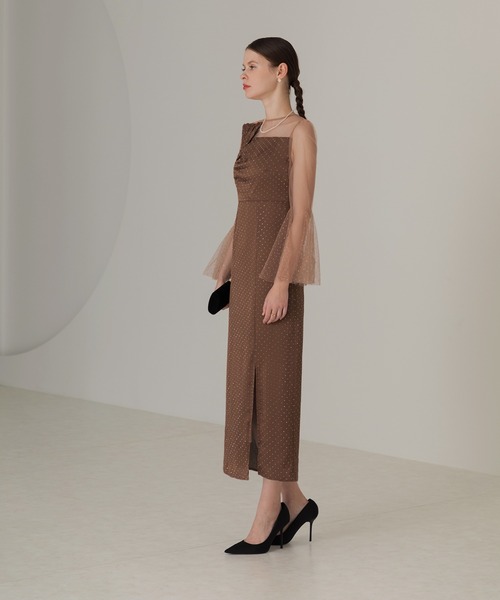 「Leja」 長袖ワンピース MEDIUM ブラック レディース_画像3