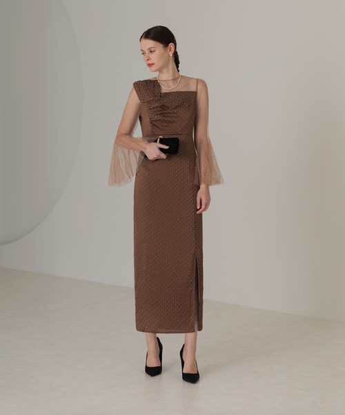 「Leja」 長袖ワンピース MEDIUM ブラック レディース_画像5