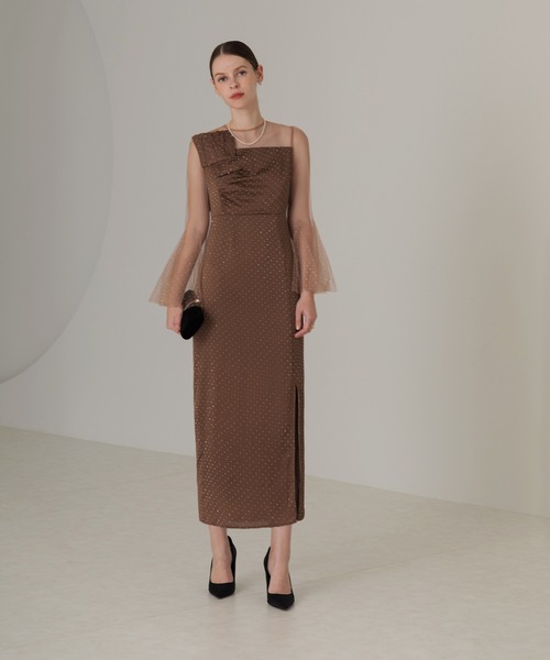 「Leja」 長袖ワンピース MEDIUM ブラック レディース_画像6