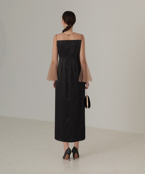 「Leja」 長袖ワンピース MEDIUM ブラック レディース_画像7