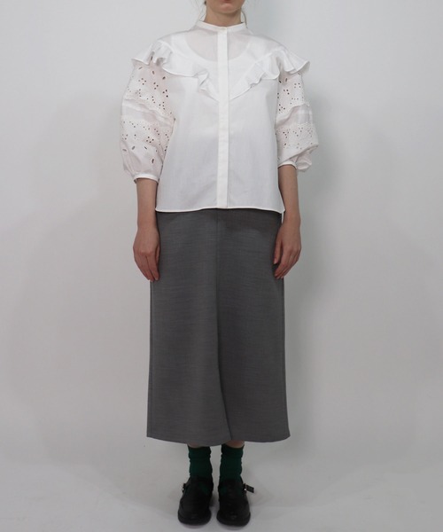 「haupia」 7分袖ブラウス MEDIUM ブラック レディース_画像6