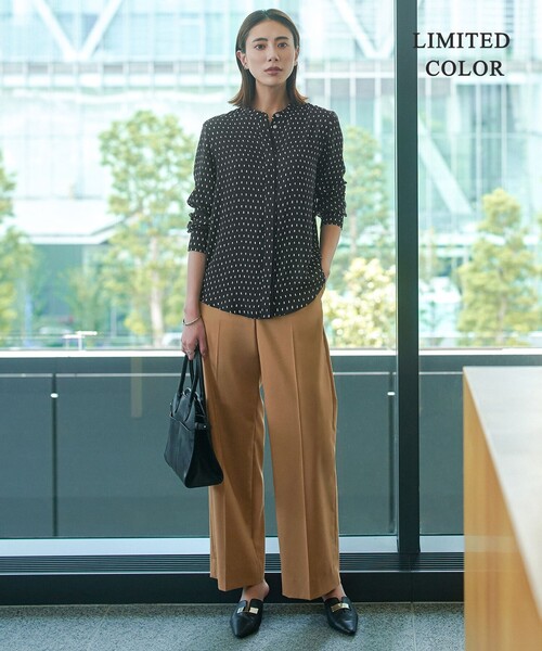 「ICB」 長袖ブラウス LARGE ブラック レディース_画像2