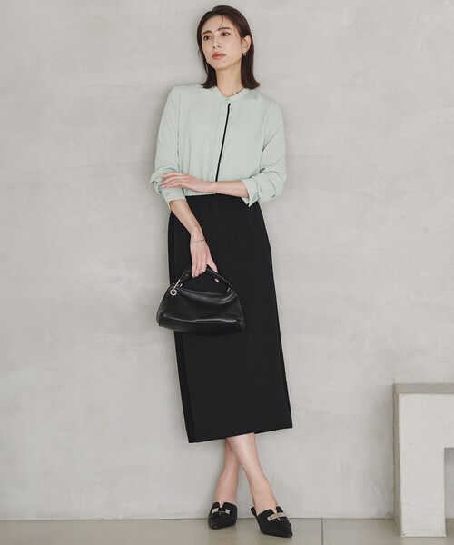 「ICB」 長袖ブラウス LARGE ブラック レディース_画像3