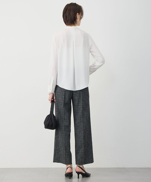 「ICB」 長袖ブラウス LARGE ブラック レディース_画像8