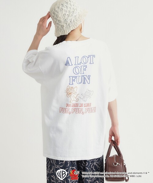 Right-on（ライトオン） tシャツ 半袖 「トムとジェリー」プリントT