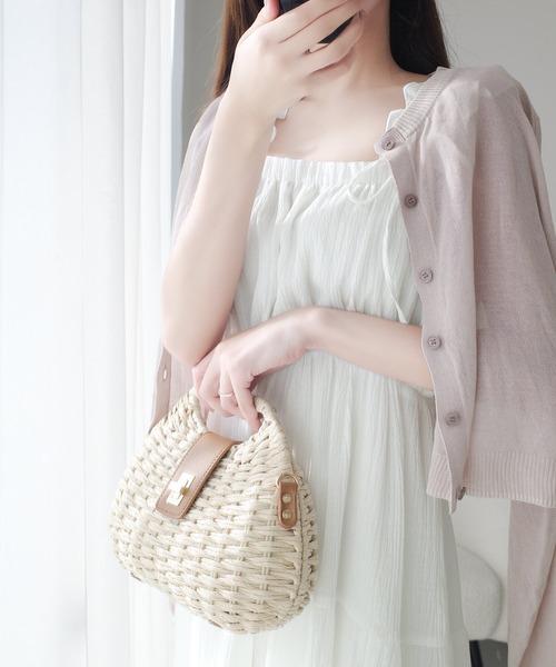 「mily bilet」 キャミソールワンピース MEDIUM ブルー レディース_画像4