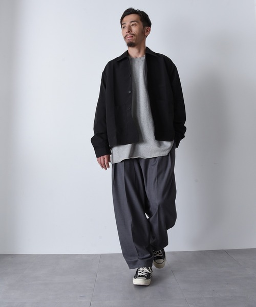 「CALIFORNIA OUTFITTERS」 長袖シャツ M-L ブラック メンズ_画像8