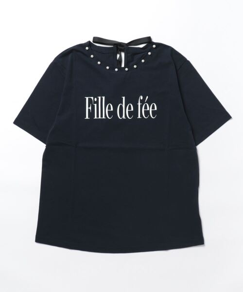 Rose Tiara（ローズティアラ） 半袖Tシャツ 42 ネイビー レディース