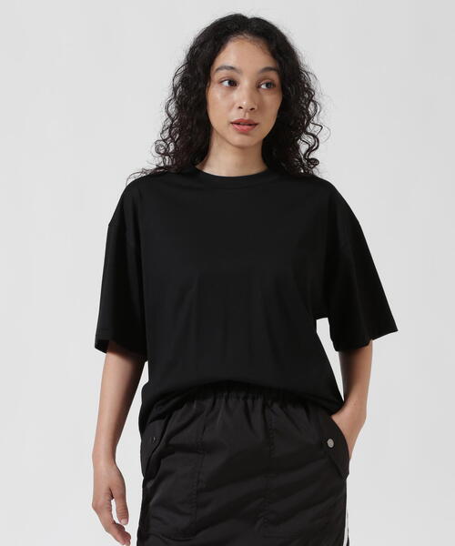 「ATON」 半袖Tシャツ 2 ブラック レディース_画像2