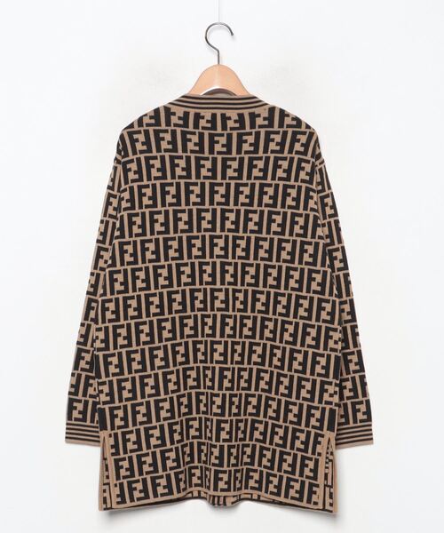 FENDI（フェンディ） ニットカーディガン 40 ブラウン レディース