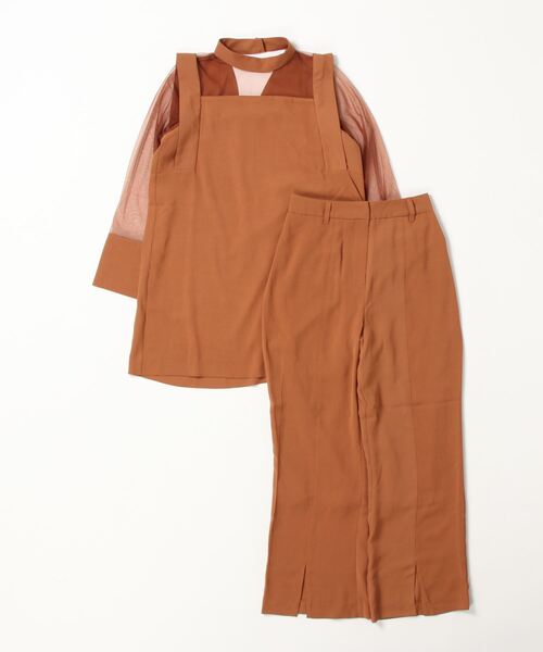「terrace」 セットアップ MEDIUM ブラウン レディース_画像2