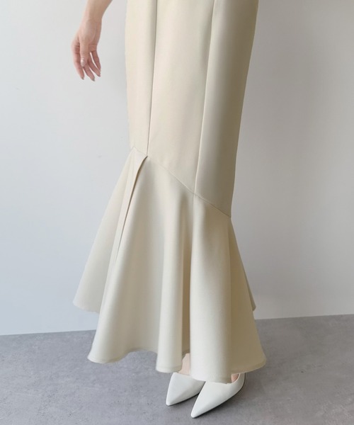 「mipiarl」 ロングスカート MEDIUM アイボリー レディース_画像5