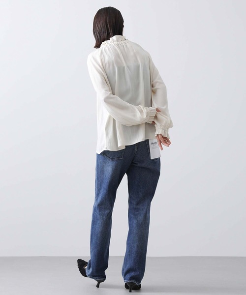 「Gready Brilliant」 「AuieF」長袖ブラウス 38 ブルー レディース_画像4