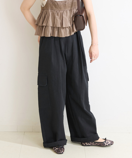 「B.C STOCK」 カーゴパンツ SMALL キャメル レディース_画像6