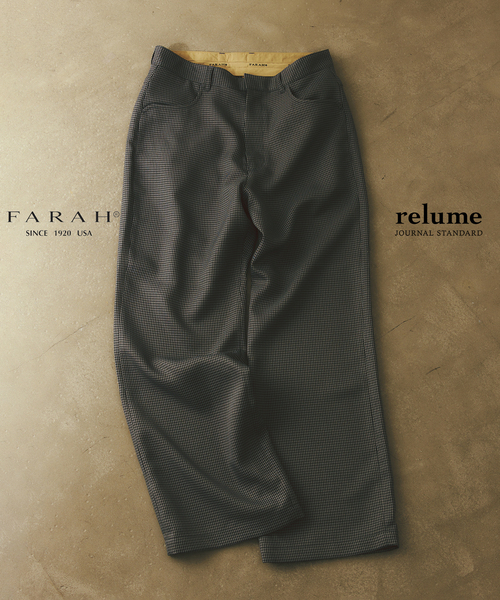 FARAH（ファーラー） ワイドパンツ スラックス 別注 パイプステム