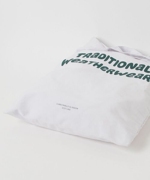 「Traditional Weatherwear」 トートバッグ FREE ホワイト×グリーン レディース_画像3