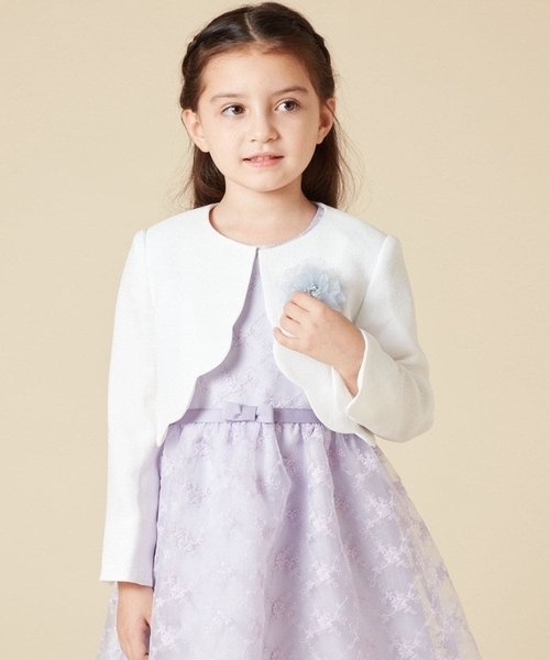 「a.v.v」 「KIDS」ノーカラージャケット 120 ネイビー キッズ_画像2