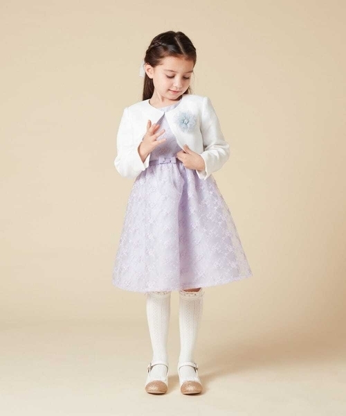 「a.v.v」 「KIDS」ノーカラージャケット 120 ネイビー キッズ_画像6