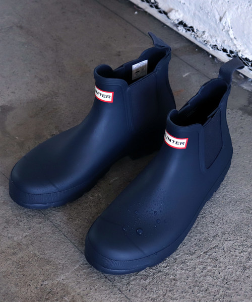 レインシューズ ビジネスシューズ Hunter ハンター メンズファッション Mens Original Chelsea Mfs9075rma レインブーツ Mfs9075rma Hut