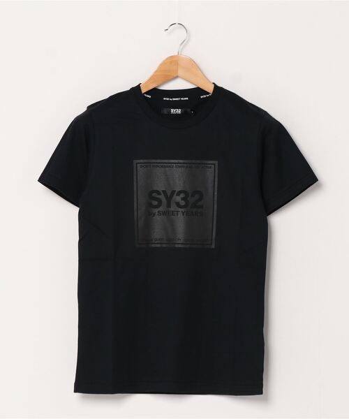 【新品】SY32 bysweetyears／スクエアロゴ Tシャツ カットソーM SY32 by SWEET YEARS tシャツ 「SY32 YEARS」SQUARE LOGO T
