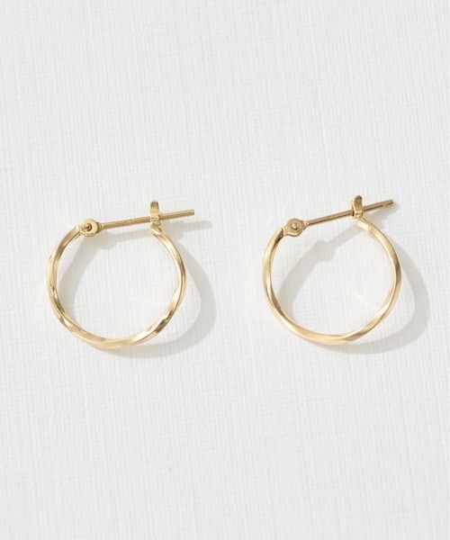 Jewel closet by L&Co. ピアス K10 フープ レディース