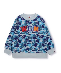 A・BATHING APE　100cm　トレーナー　子供服 A BATHING APE トレーナー ABC CAMO SHARK CREWNECK K キッズ