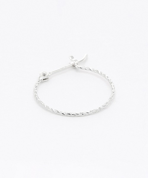 BLOOM（ブルーム） ピアス K10 ホワイトゴールド フープピアス WEB限定