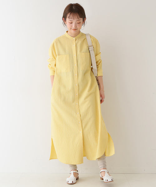 SLOBE IENA（スローブイエナ） ワンピース マルチストライプシャツ