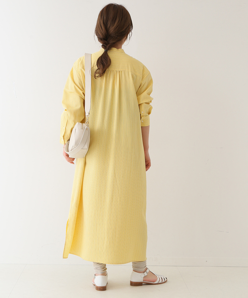 SLOBE IENA（スローブイエナ） ワンピース マルチストライプシャツ