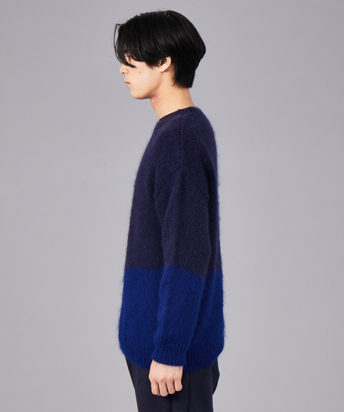 ABAHOUSE（アバハウス） セーター ニット 「配色」シャギー モヘア