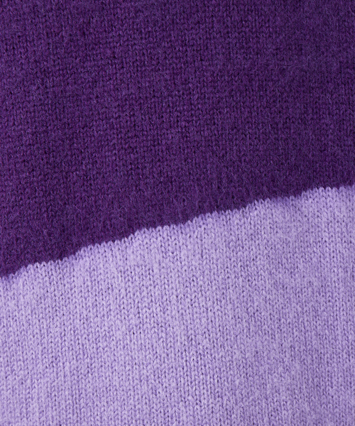 ABAHOUSE（アバハウス） セーター ニット 「配色」シャギー モヘア