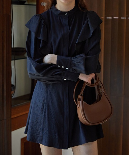 ACYM ワンピース Frill shoulder mini : ZOZOTOWN Yahoo!店