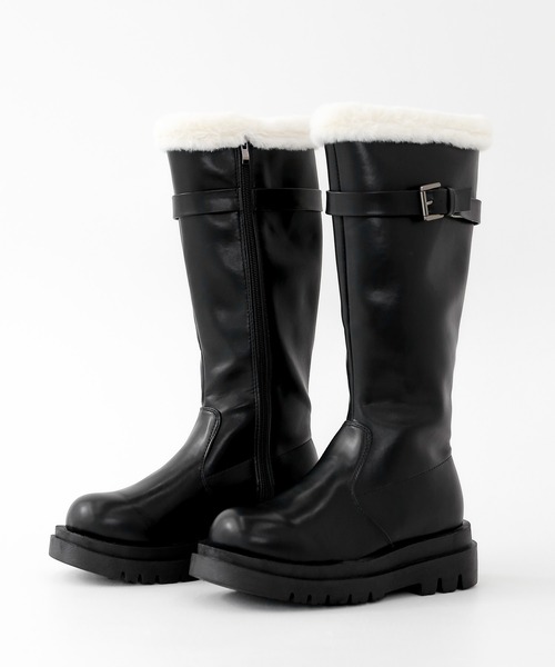 minsobi☆ロングブーツ☆25【新品未使用】 minsobi（ミンソビ） ブーツ 厚底ロングブーツ レディース : ZOZOTOWN