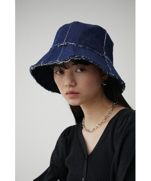 AZUL BY MOUSSY（アズールバイマウジー） 帽子 ハット CUT OFF DENIM