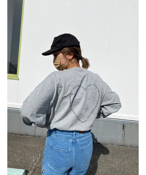 HEILIS tシャツ 「hideka select」ハートロゴロングTシャツ